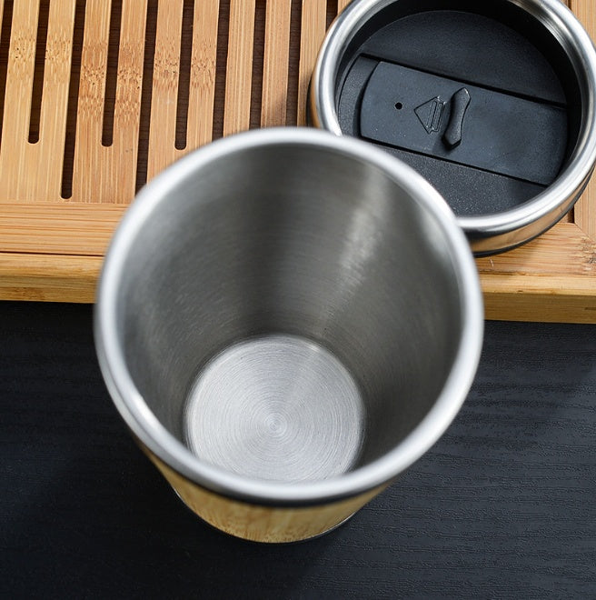 Bamboo Coffee Cup – 14oz Thermal Insulating, Eco-Friendly Mug-3
