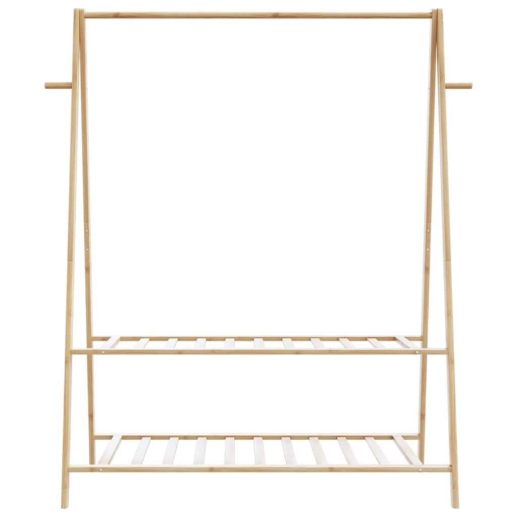 vidaXL Clothes Rack with Shelves 52"x17.9"x59.3" Bamboo-3