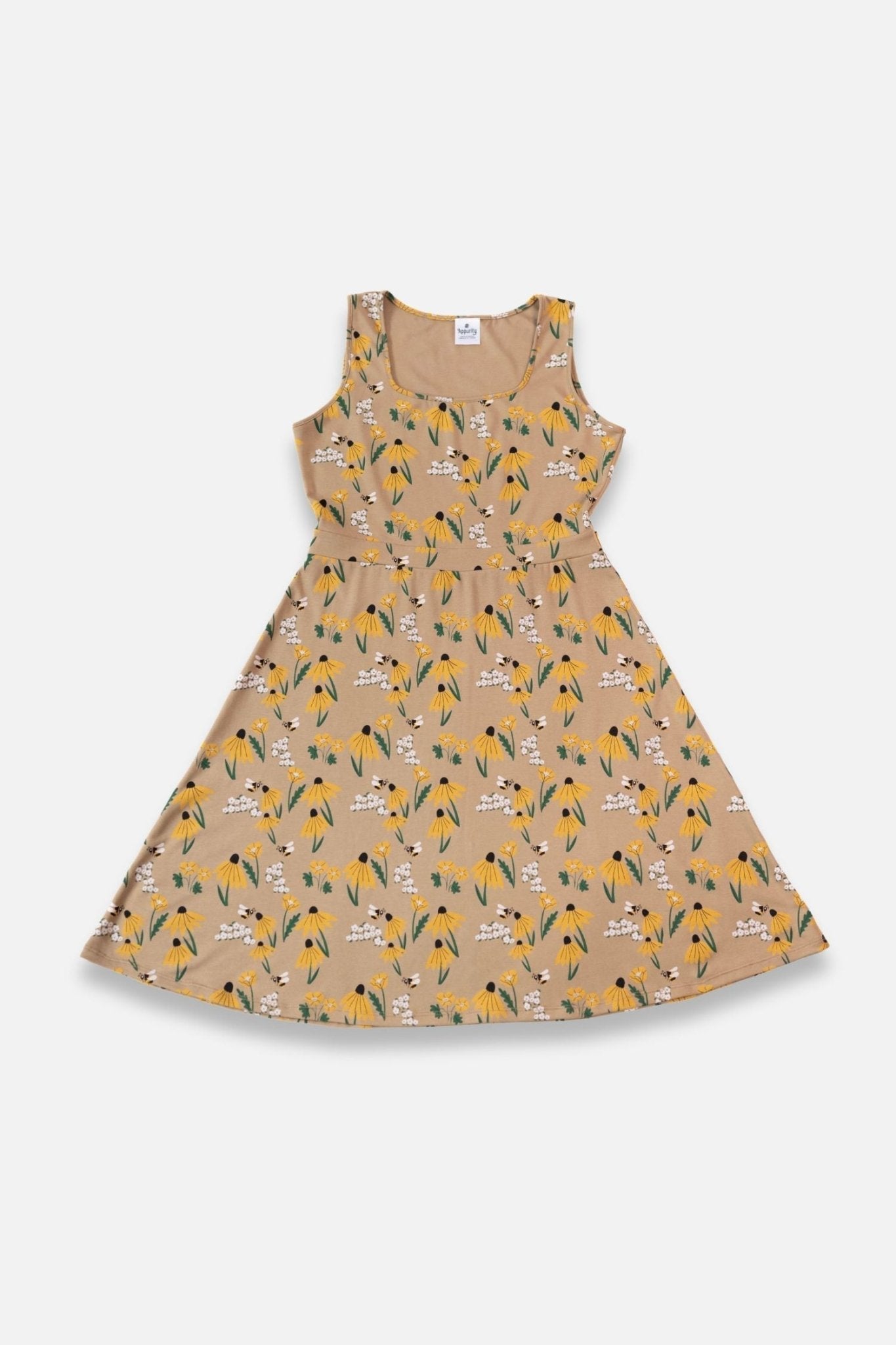 Ladies' Bamboo Square Neck Tank Dress-4