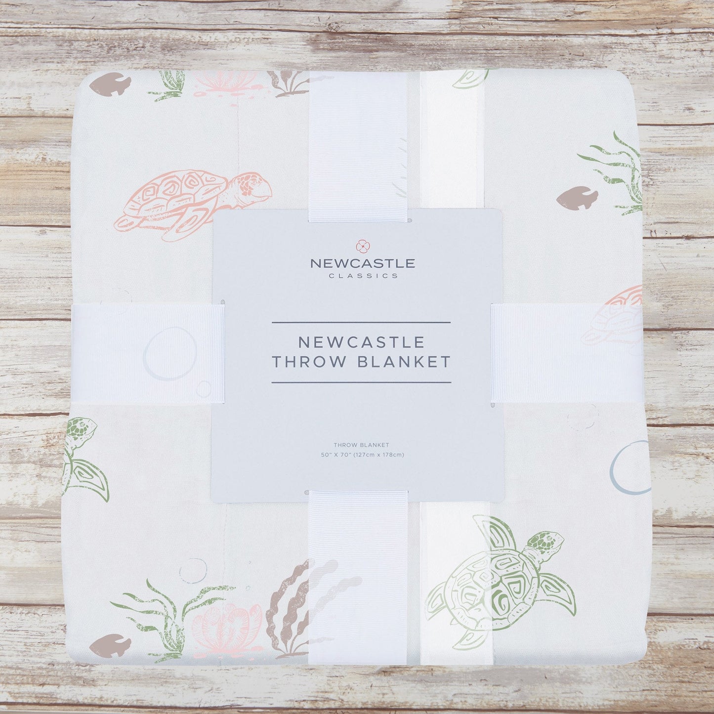 Turtles Bamboo Muslin Throw Blanket-1