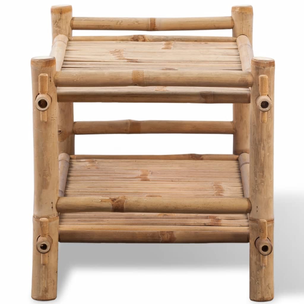 vidaXL 2-Tier Bamboo Shoe Rack-2