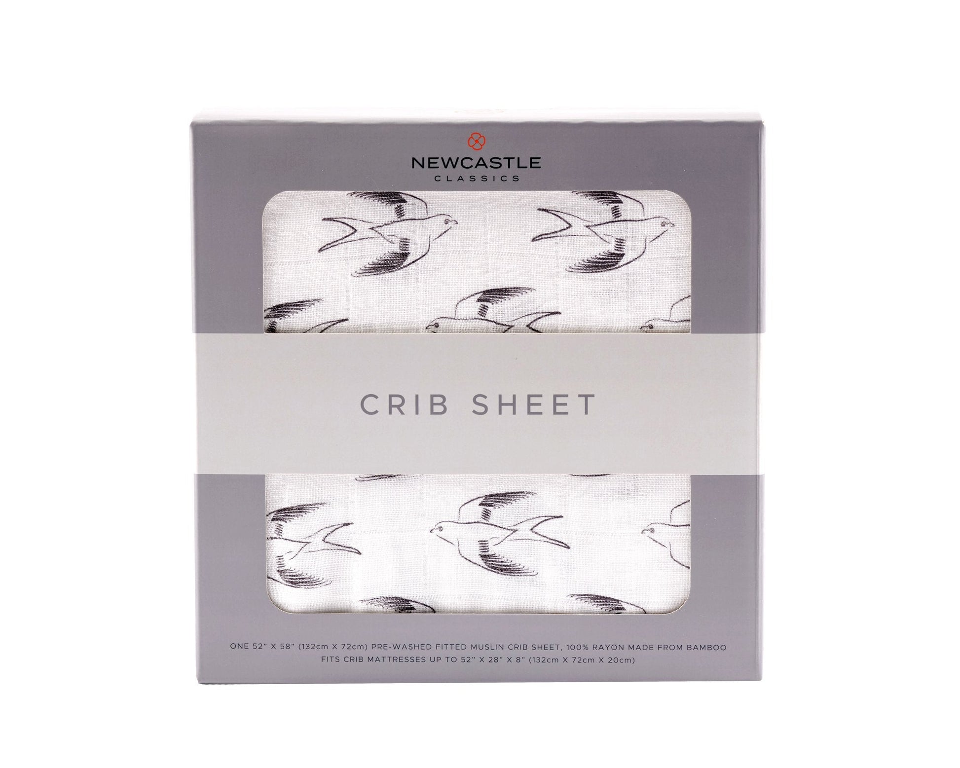 Sparrows Cotton Muslin Crib Sheet-0