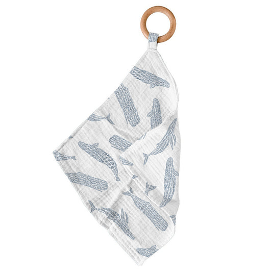 Blue Shadow Whales Bamboo Newcastle Teether-0