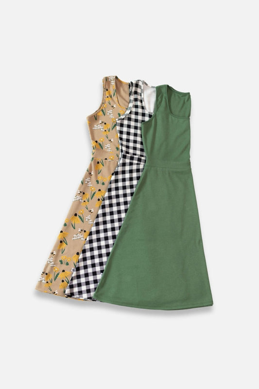Ladies' Bamboo Square Neck Tank Dress-1